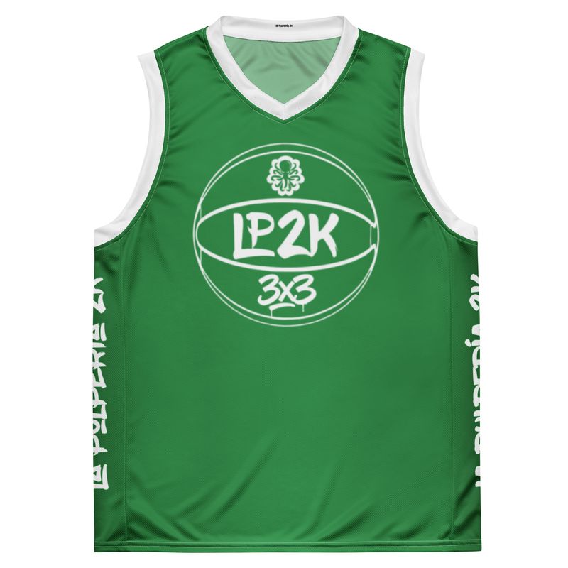 LP2k 3x3 basketball jersey Green 3