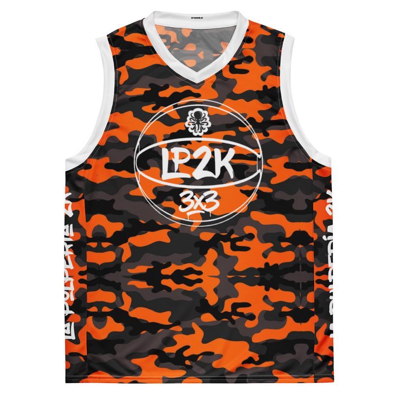 LP2k 3x3 basketball jersey Orange Camoo 1