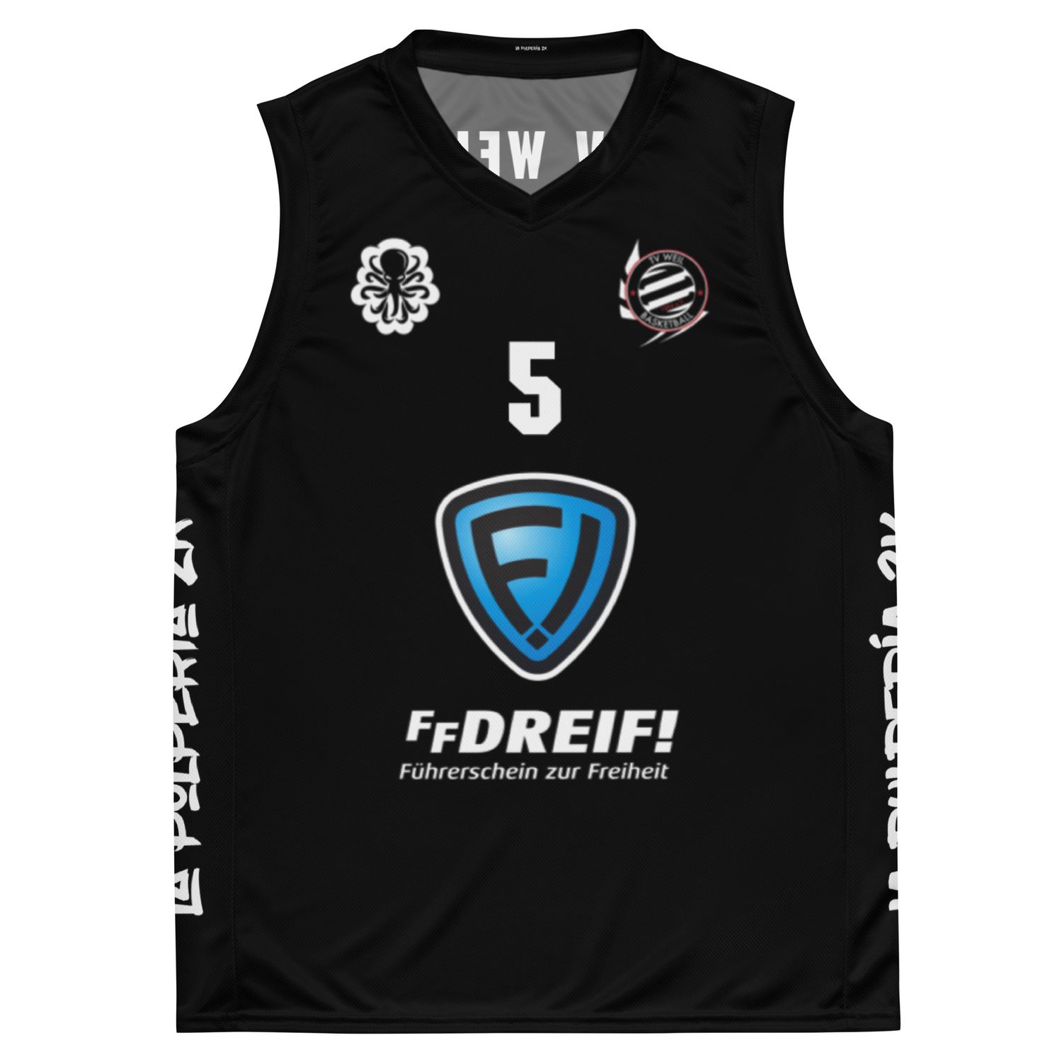 Basketball jersey TV Weil Black 5