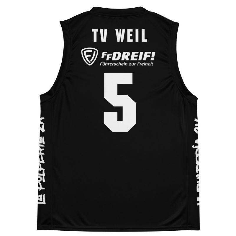 Basketball jersey TV Weil Black 5