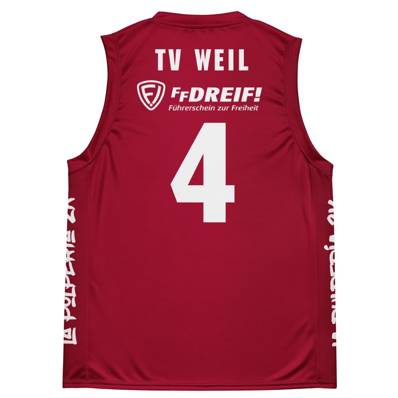 Basketball jersey TV Weil Red 4