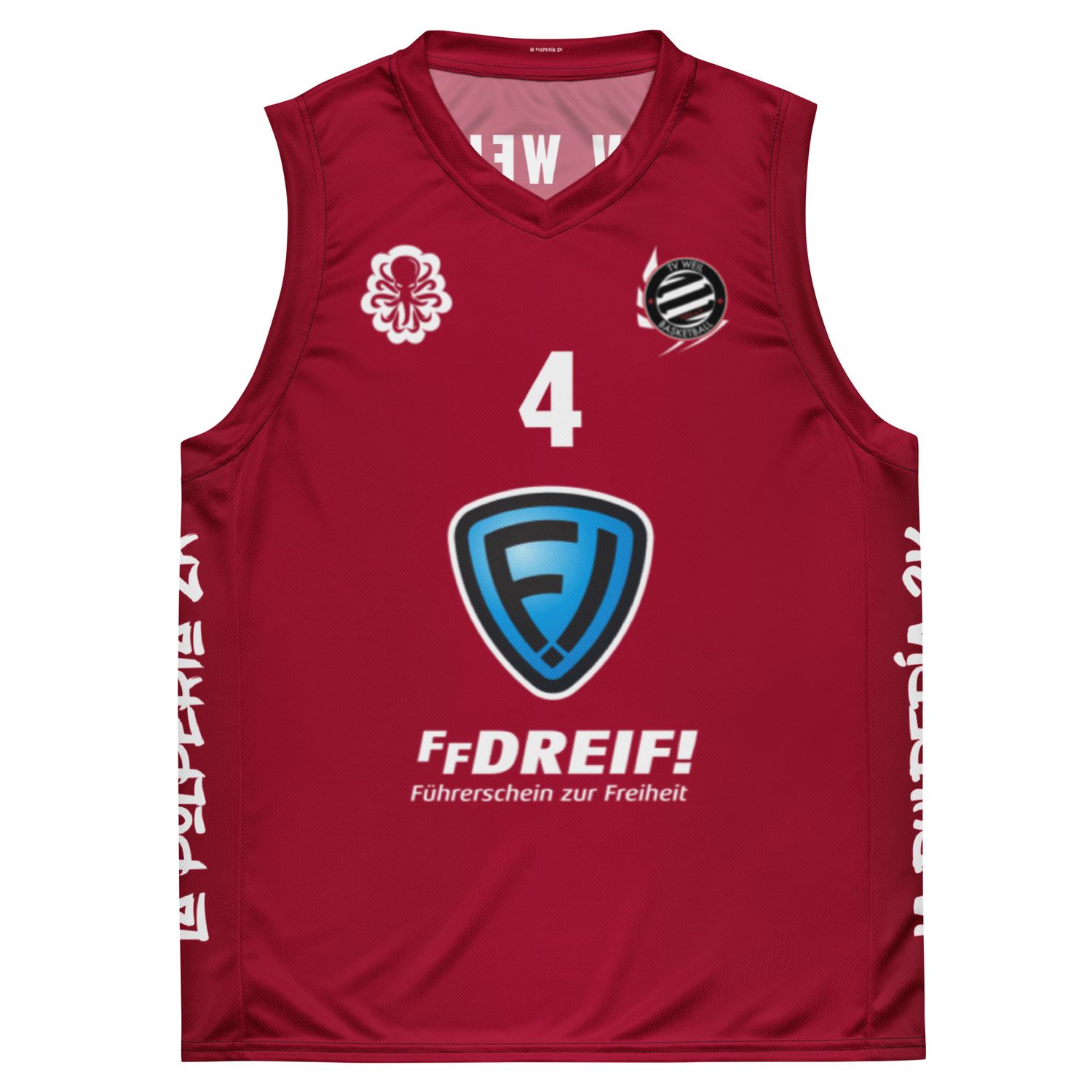 Basketball jersey TV Weil Red 4