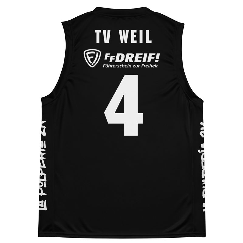 Basketball jersey TV Weil Black 4