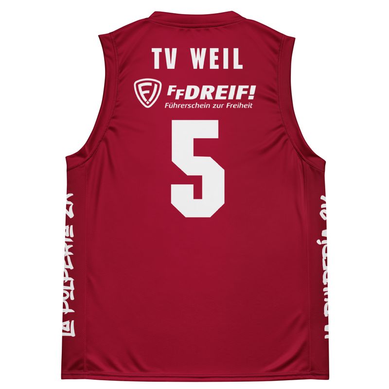 Basketball jersey TV Weil Red 5