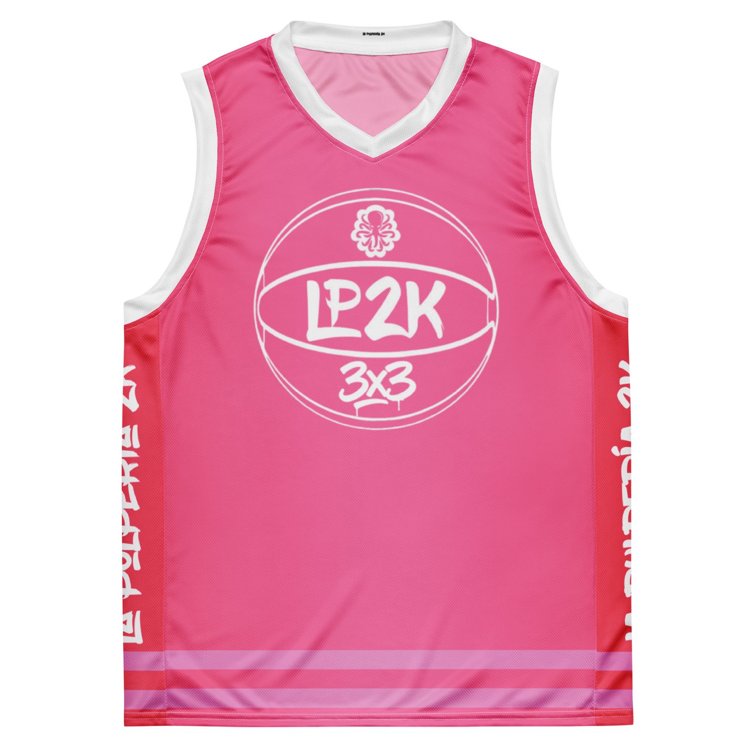 LP2k 3x3 basketball jersey Pink 1