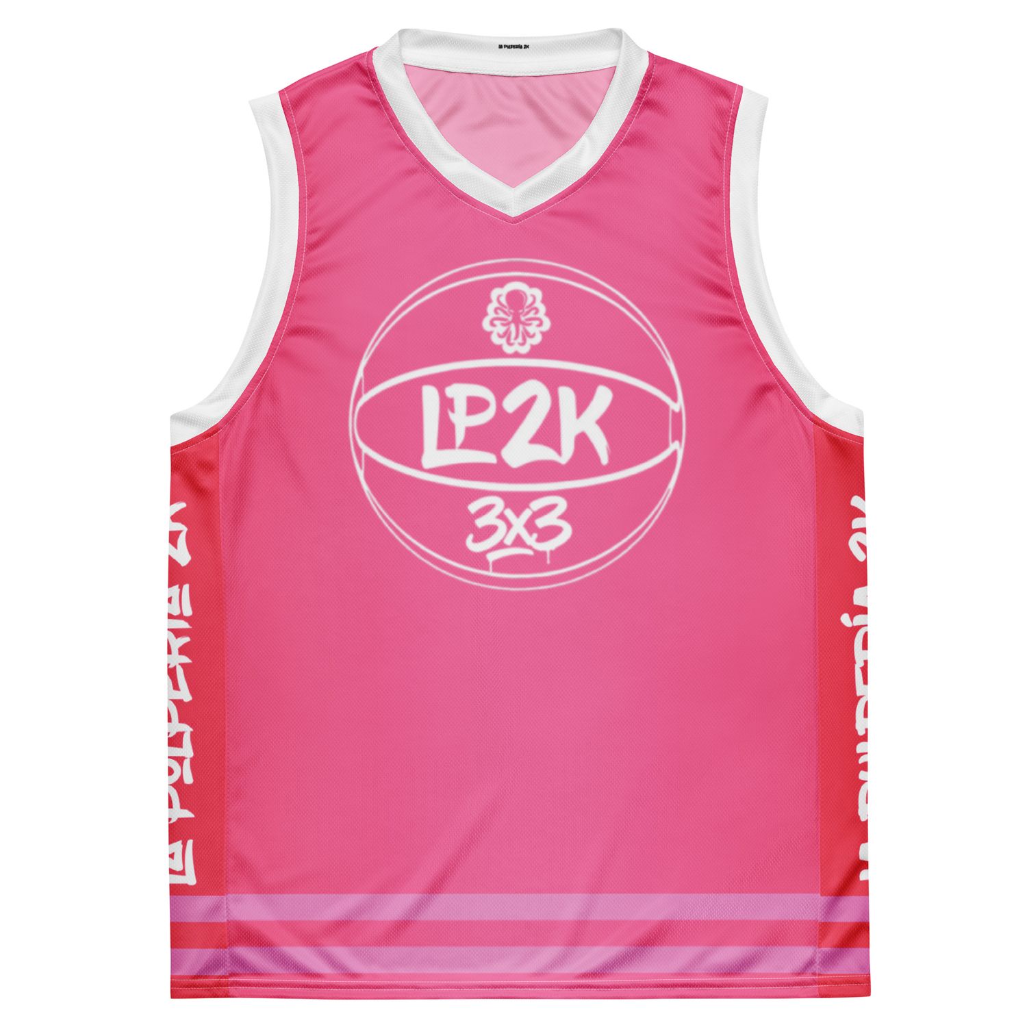 LP2k 3x3 basketball jersey Pink 4