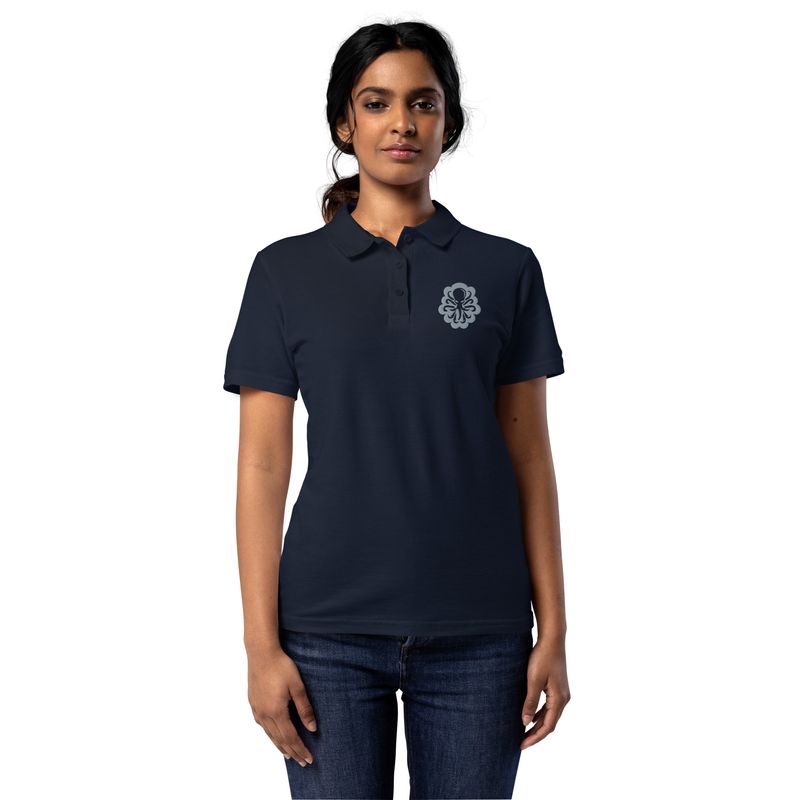 Women’s polo shirt Silver