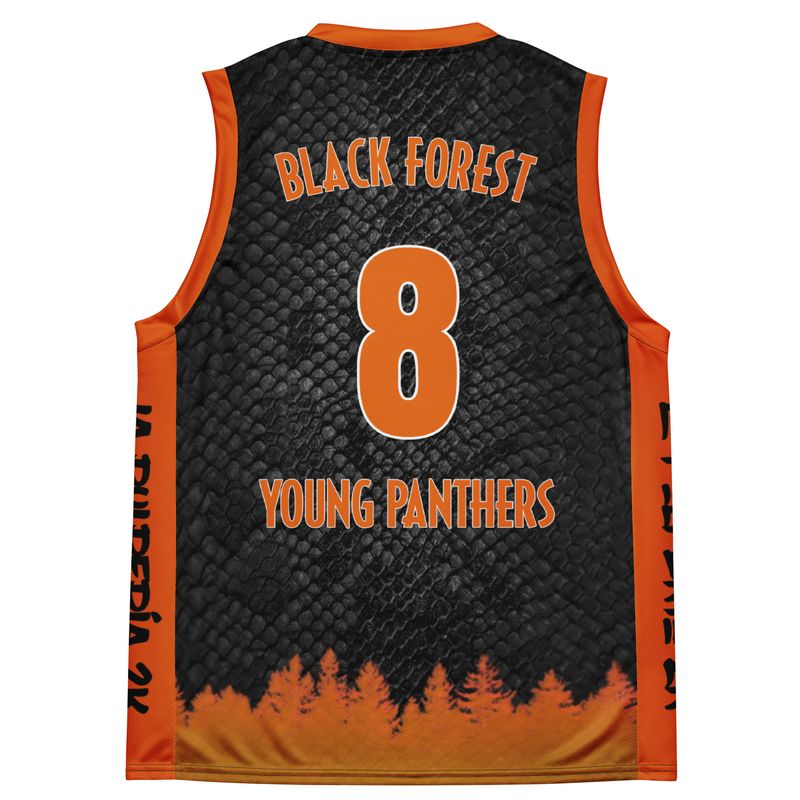 Young Panthers black basketball jersey 8
