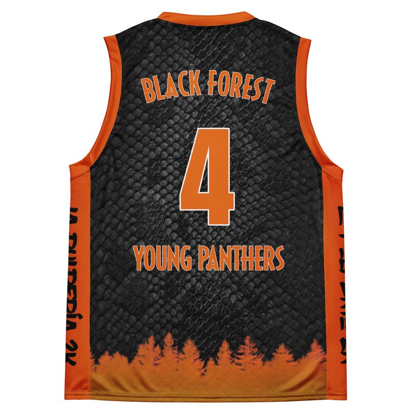 Young Panthers black basketball jersey 4