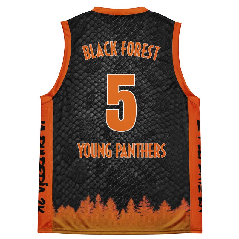 Young Panthers black basketball jersey 5