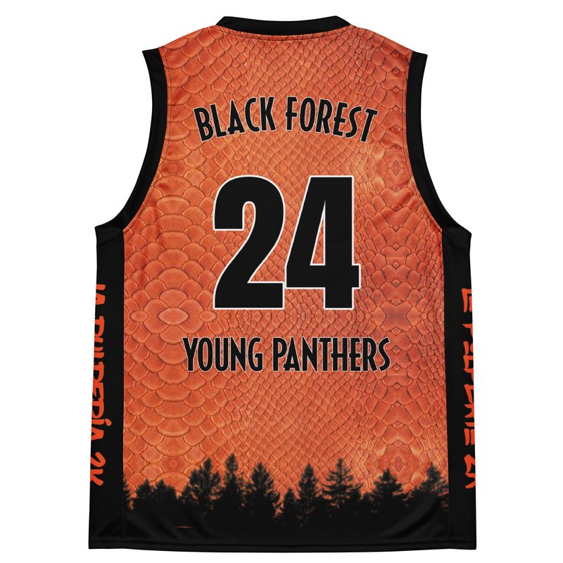 Young Panthers orange basketball jersey 24