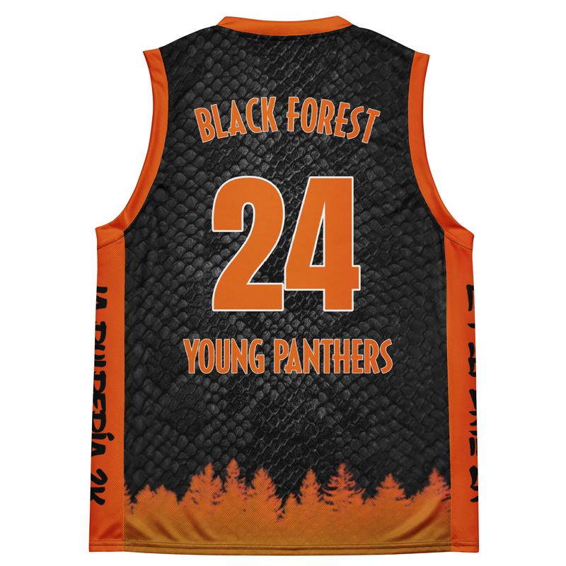 Young Panthers black basketball jersey 24