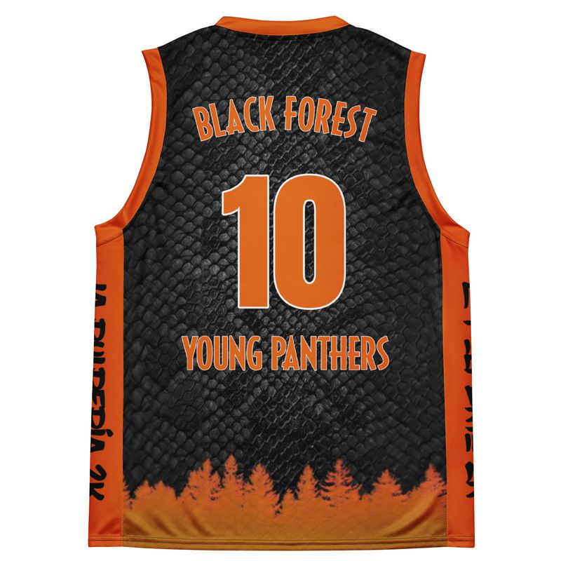 Young Panthers black basketball jersey 10