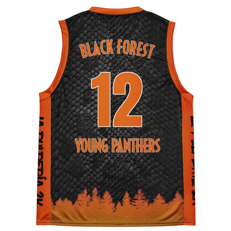 Young Panthers black basketball jersey 12