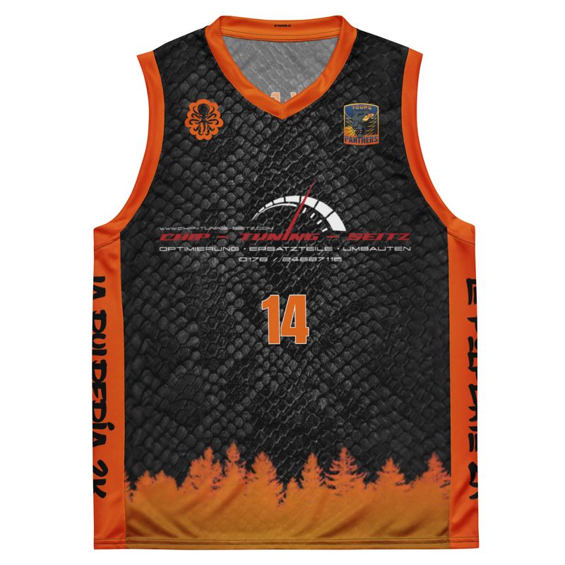 Young Panthers black basketball jersey 14