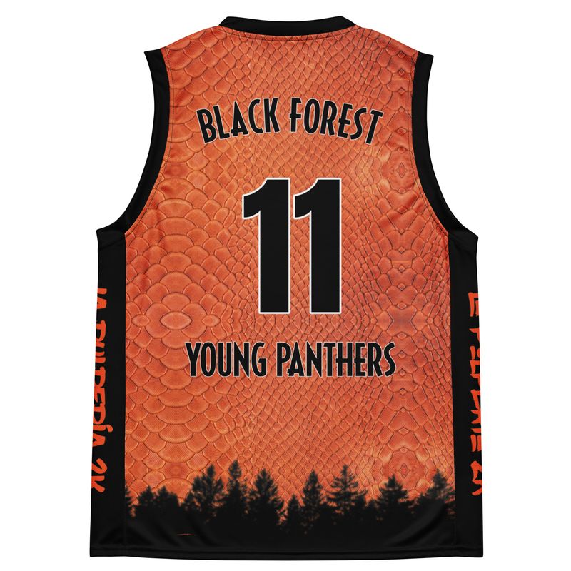 Young Panthers orange basketball jersey 11