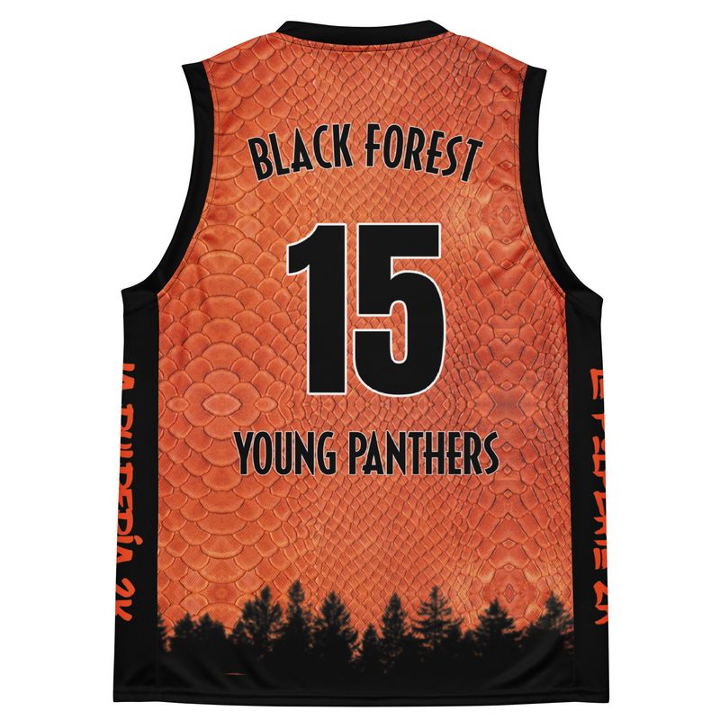 Young Panthers orange basketball jersey 15