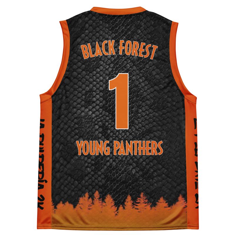 Young Panthers black basketball jersey 1
