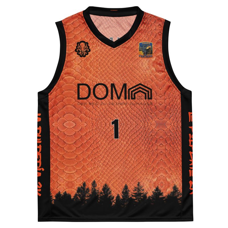 Young Panthers orange basketball jersey 1