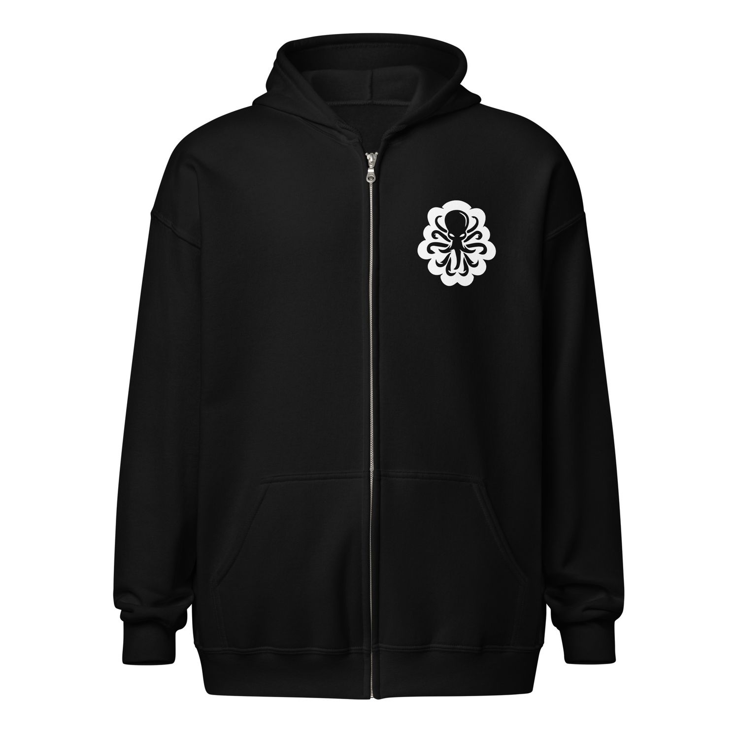 LP2k heavy blend zip hoodie white logo