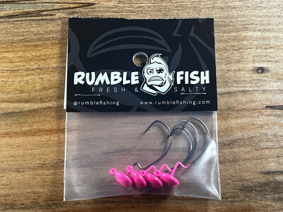 Rumble Fish Diddler Ned Head 3/32 - 4 Pack - Pink