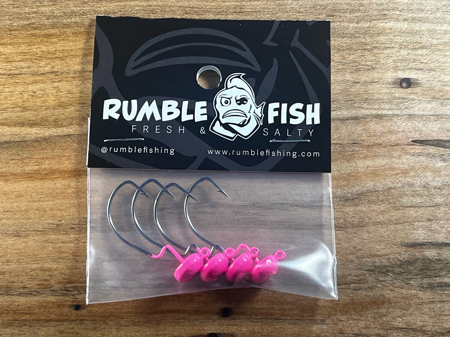 Rumble Fish Diddler Ned Head 1/8 - 4 Pack - Pink