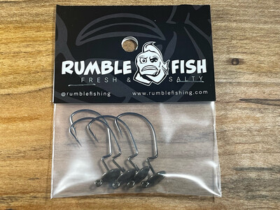 Rumble Fish Diddler Ned Head 1/16 - 4 Pack - Green Pumpkin