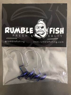 Rumble Fish Diddler Ned Head 3/32 - 4 Pack - June Bug