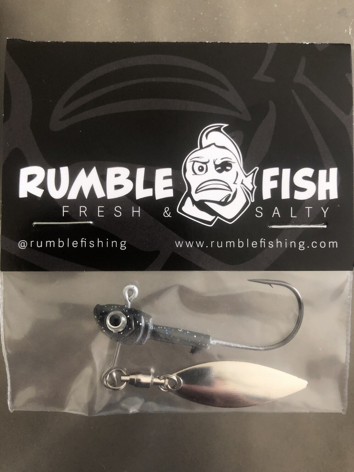 Rumble Fish Burnout Underspin XL 1/4 Smoking Shad