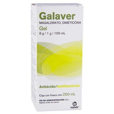 RIOPAN GENERIC (GALAVER) Susp 250ML (Magaldrato/Mideticona) Antiacid Gastritis Heartburn Relief