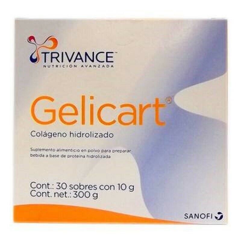 GELICART TRIVANCE Hydrolized Collagen powder, 300gr, 30 Sachets of 10gr each one