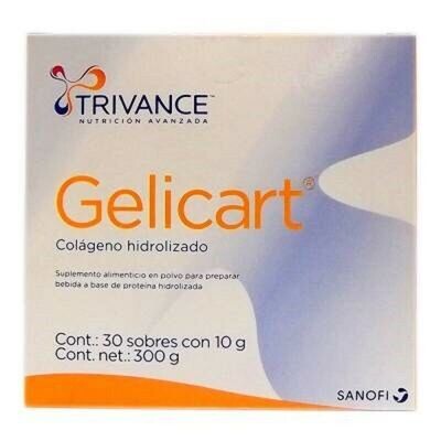GELICART TRIVANCE Hydrolized Collagen powder, 300gr, 30 Sachets of 10gr each one