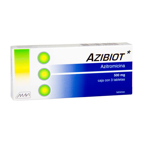 ZITHROMAX GENERIC, 500MG, 3 TABS. (AZITROMICINA) AZITHROMYCIN