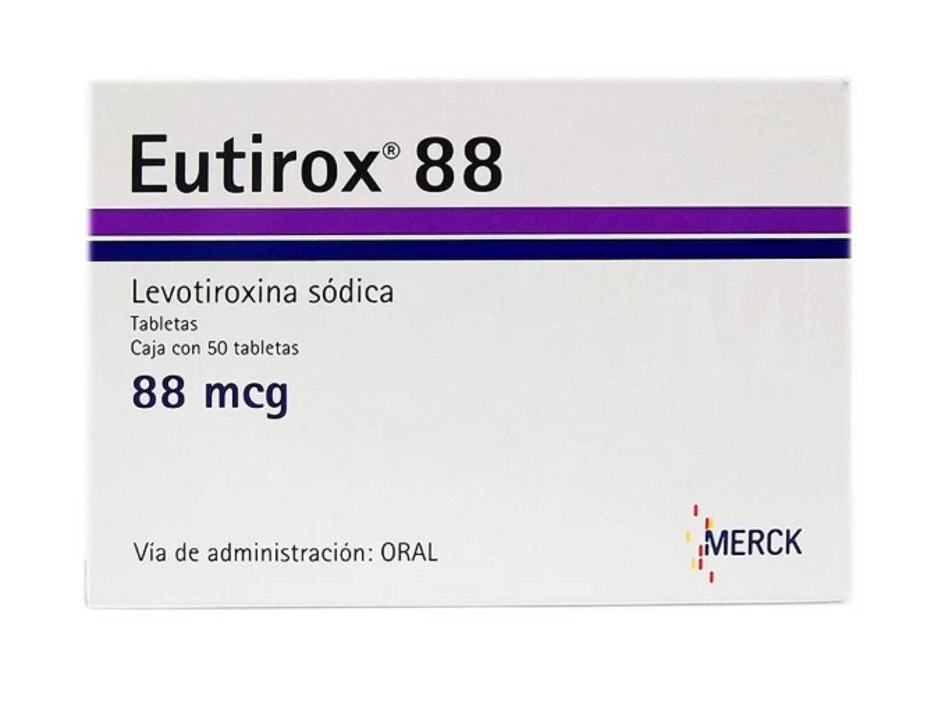 LEVOXYL SYNTHROID EUTIROX LEVOTIROXINA, 88MCG, 50Tabs