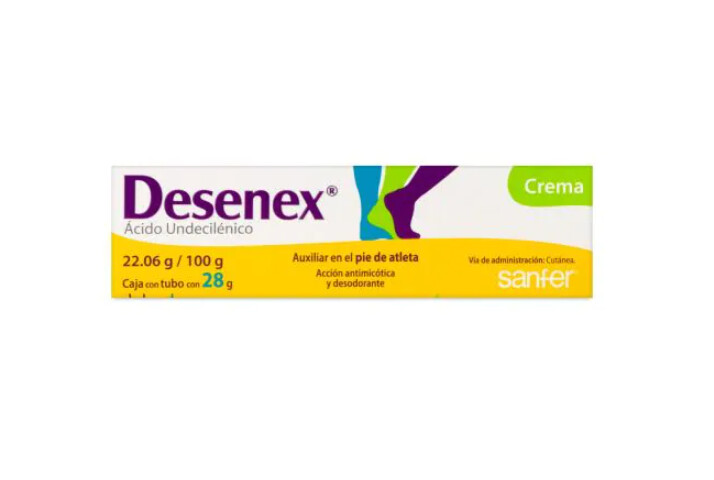 28gr DESENEX (Undecylenic Acid Topical) ANTIFUGAL CREAM ATHLETES FOOT