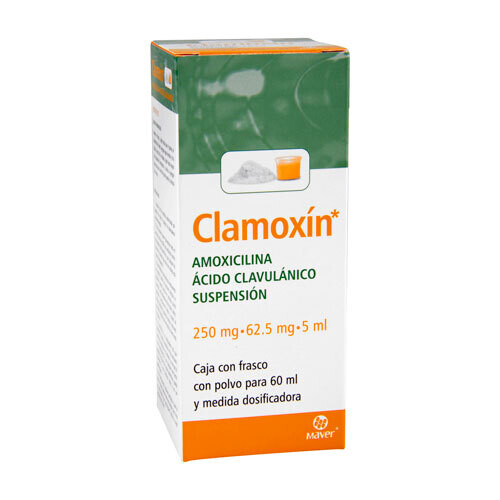 AMOXICLAV BID GENERIC SUSP, 60ML. (CLAMOXIN 12H) AMOXICILLIN / CLAVULANATE ACID