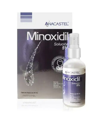 60ml ANACSTEL MINOXIDYL 5% SOLUTION ~ HAIR LOSS TREATMENT