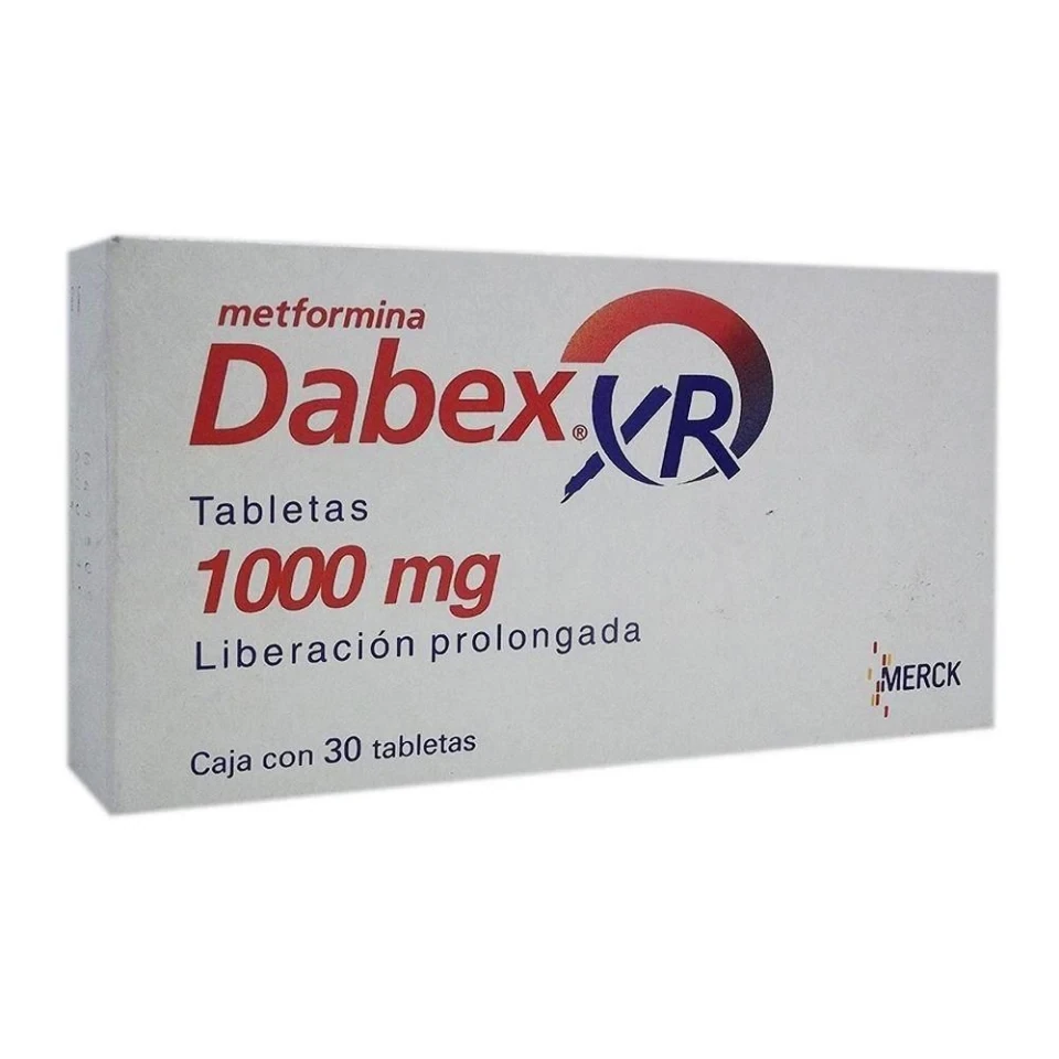 METFORMIN XR, 1000mg, 30 TABS EXTENDED RELEASE (DABEX XR) METFORMINE