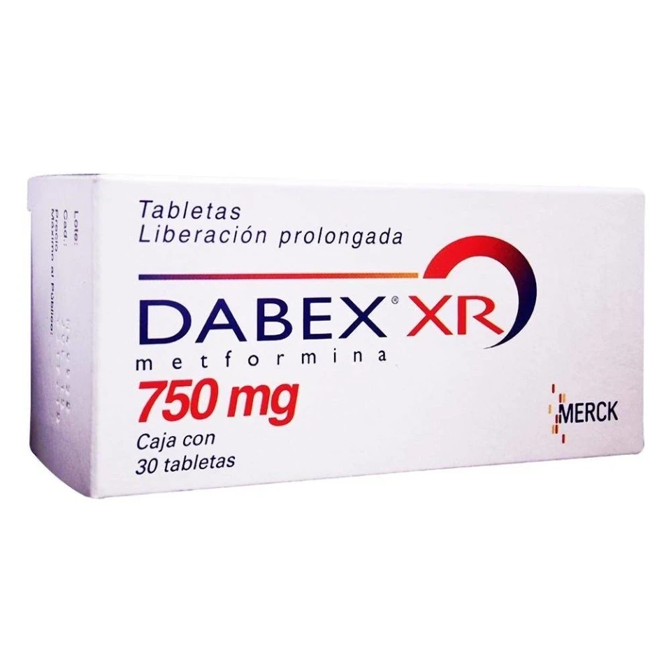 METFORMIN XR, 750mg, 30 TABS EXTENDED RELEASE (DABEX XR) METFORMINE
