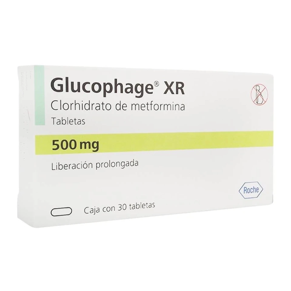 METFORMIN XR, 500mg, 30 TABS EXTENDED RELEASE (GLUCOPHAGE XR) METFORMINE