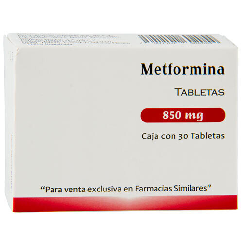 METFORMIN GENERIC, 850mg, 30 TABS (METFORMINA) METFORMINE