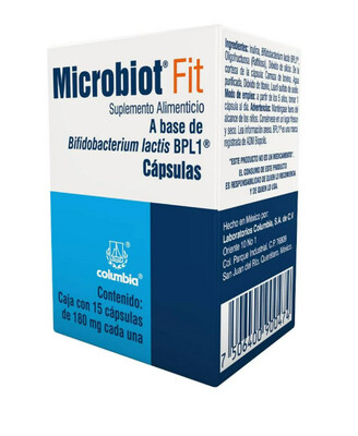 MICROBIOT FIT, 180mg, 15 Caps (Bifidobacterium lactis)