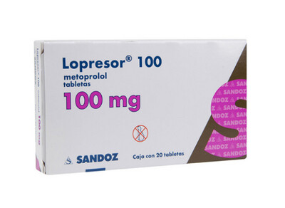 LOPRESSOR, 100mg, 20Tabs (LOPRESOR ) METOPROLOL
