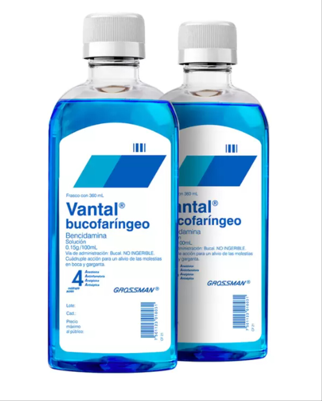 2 PACK ~ 360ML Oral Antiseptic Relieves Sore Throat and Infections