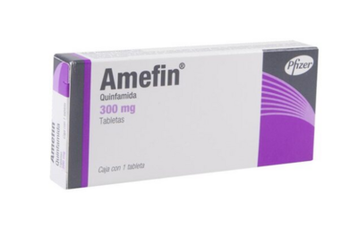 AMEFIN, 1 Tabs (Quinfamida) ~  Dewormer against amoebas and worms