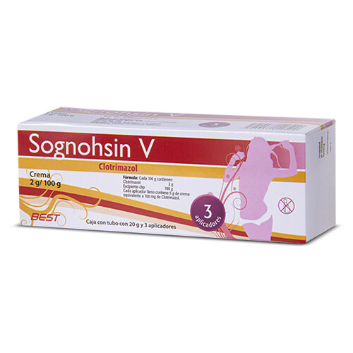 Canesten V GENERIC (Clorotimazol) 2% Cream 20gr Treatment 3 days ~ Yeast Infection