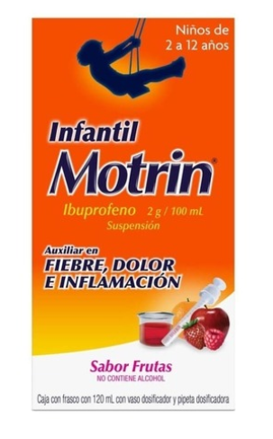 MOTRIN JR SUSP(2-12 YEARS), 120ML. (MOTRIN PEDIATRICO) IBUPROFEN