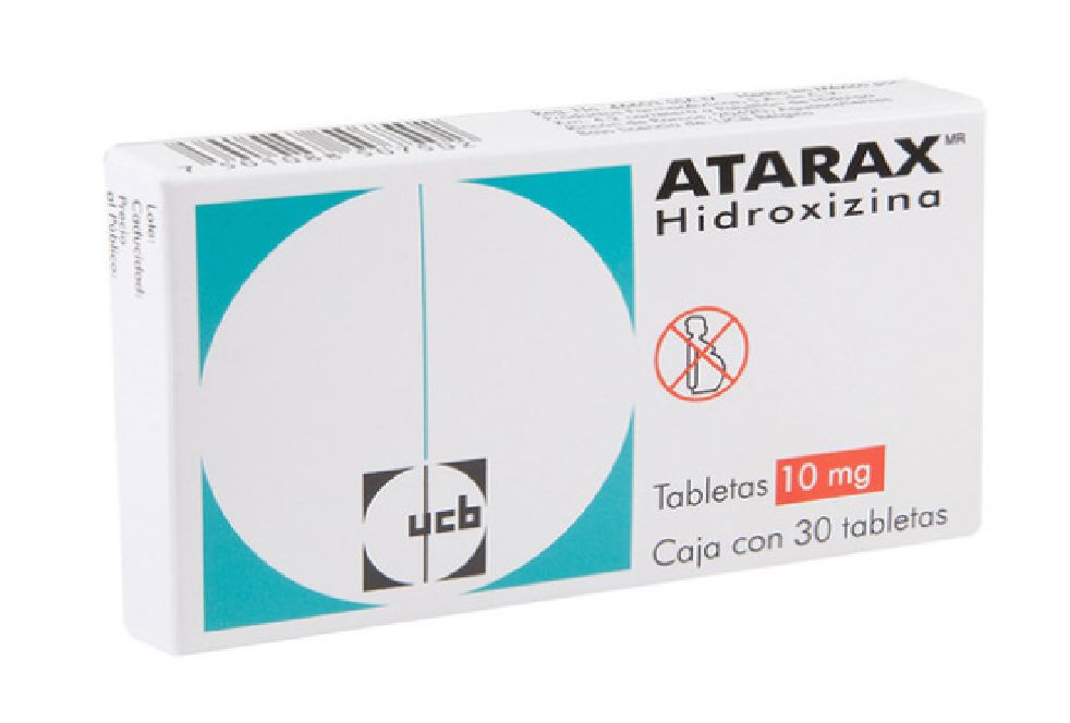 VISTARIL / ATARAX, 10mg, 30 Tabs. (ATARAX) hidroxizina // Hydroxyzine