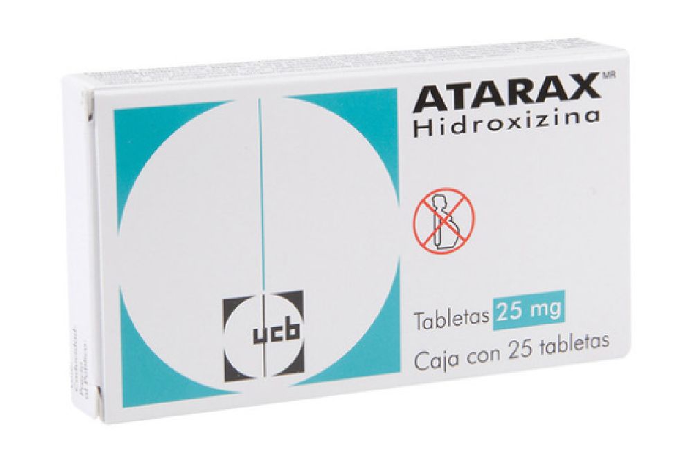 VISTARIL / ATARAX, 25mg, 25 Tabs. (ATARAX) hidroxizina // Hydroxyzine