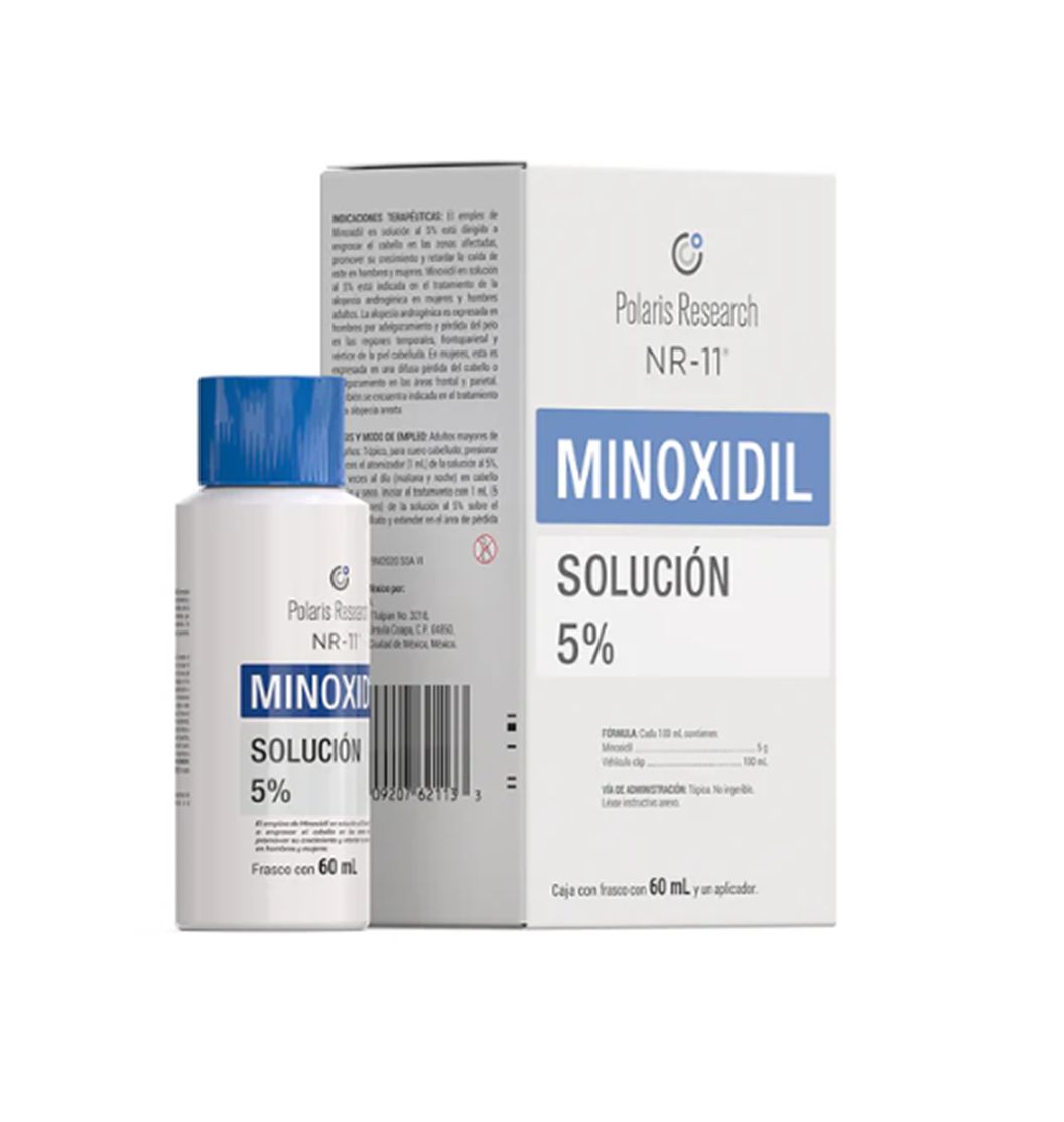 POLARIS RESEARCH NR 11 ~ 60ml ~ Minoxidyl Sulfate/ Alfatradiol ~ SOLUTION ALOPECIA ANDROGENIC FOR MEN